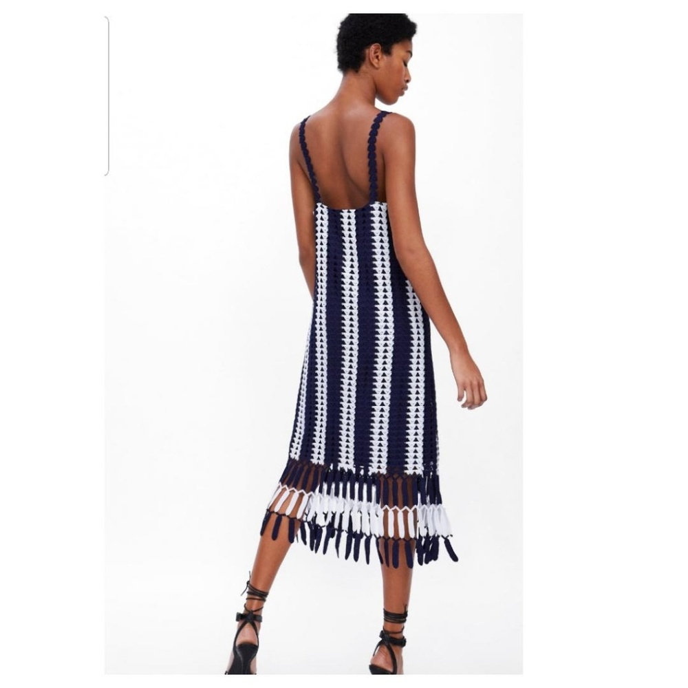 Zara striped crocheted dress - Picture 9 of 10